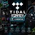 TIDAL HiFi Plus 6 Month Subscription | 6 Month Premium Music Access